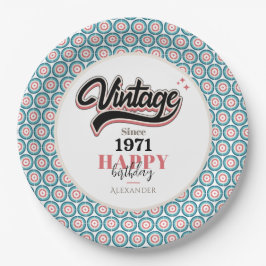 Vintag seit - 1971 pappteller