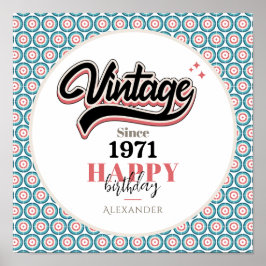 Vintag seit - 1971 poster