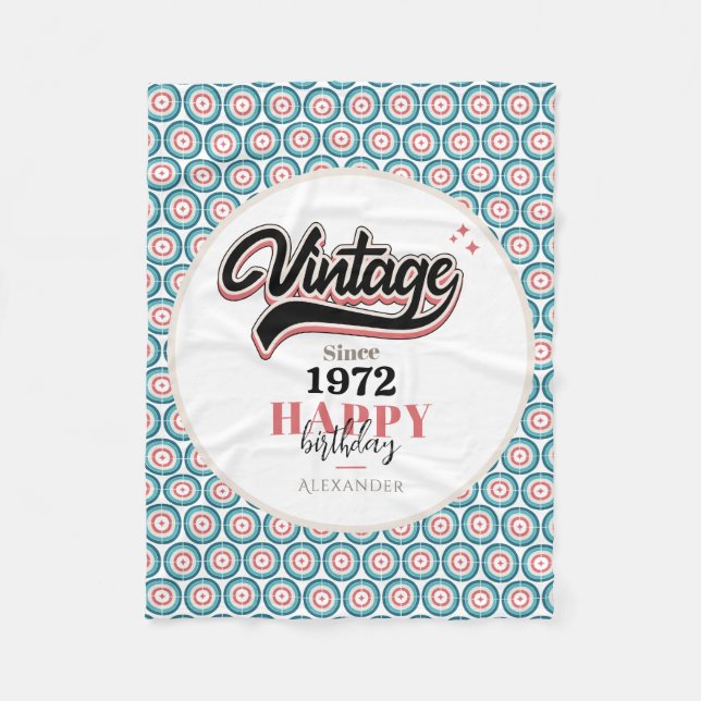 Vintag seit - 1972 fleecedecke (Vorderseite)