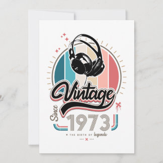 Vintag seit 1973 einladung