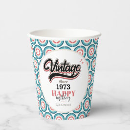 Vintag seit - 1973 pappbecher