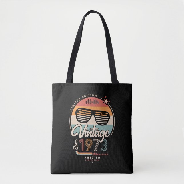 Vintag seit 1973 Totbeutel Tasche (Vorderseite)
