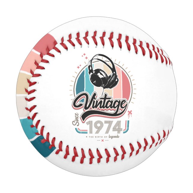 Vintag seit 1974 baseball (Vorderseite Links)