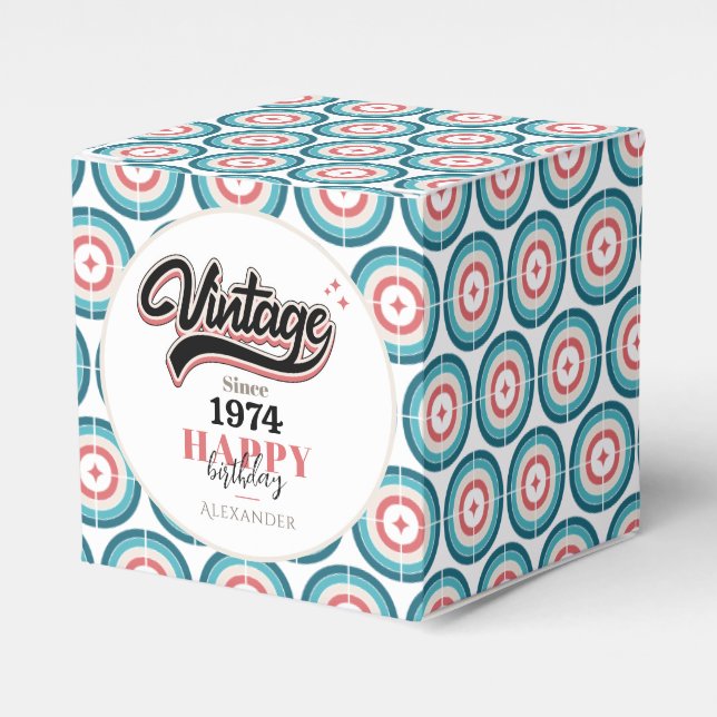 Vintag seit - 1974 geschenkschachtel (Vorderseite)