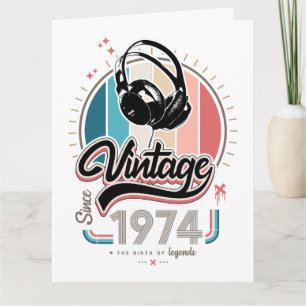 Vintag seit 1974 karte