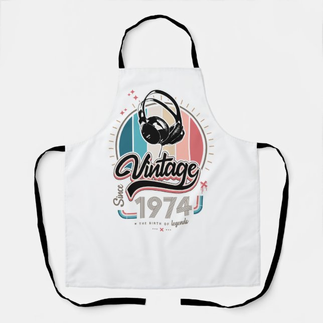 Vintag seit 1974 schürze (Vorderseite)