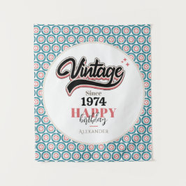 Vintag seit - 1974 wandteppich