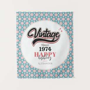 Vintag seit - 1974 wandteppich