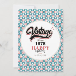 Vintag seit - 1975 dankeskarte