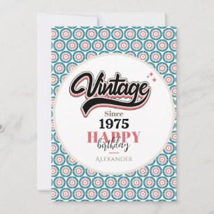 Vintag seit - 1975 feiertagskarte
