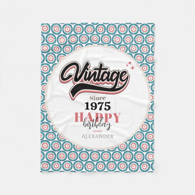 Vintag seit - 1975 fleecedecke (Vorderseite)