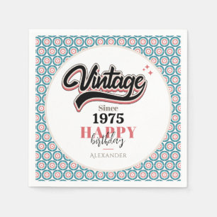 Vintag seit - 1975 serviette
