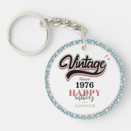 Vintag seit - 1976 schlüsselanhänger