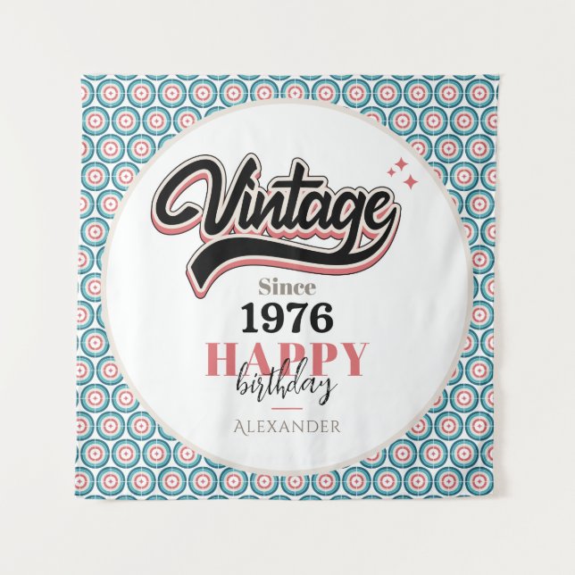 Vintag seit - 1976 wandteppich (Vorderseite)