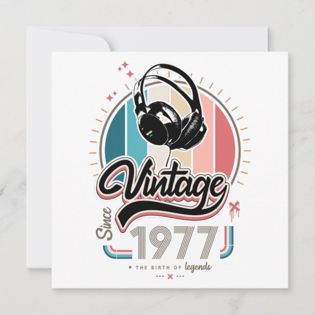 Vintag seit 1977 Kopfhörer (Vorderseite)