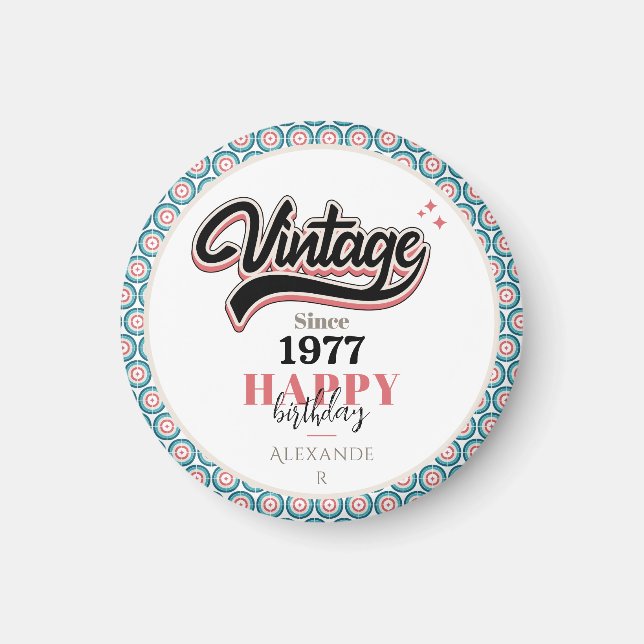 Vintag seit - 1977 magnet (Vorne)