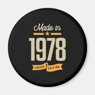 Vintag seit 1978 Geburtstagsgeschenk Magnet