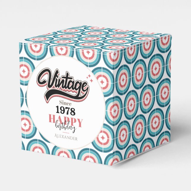 Vintag seit - 1978 geschenkschachtel (Vorderseite)