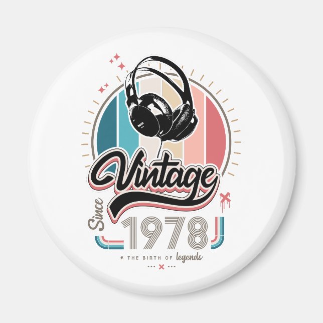 Vintag seit 1978 magnet (Vorne)