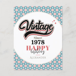 Vintag seit - 1978 postkarte