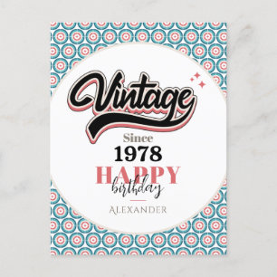 Vintag seit - 1978 postkarte