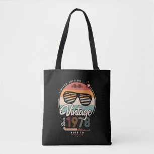 Vintag seit 1978 Totbeutel Tasche
