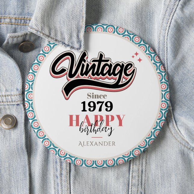 Vintag seit - 1979 button (Beispiel)