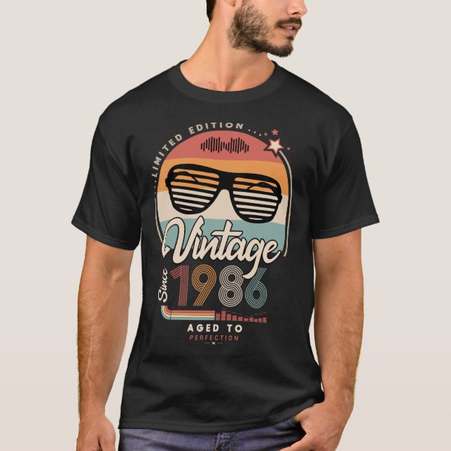 Vintag seit 1986 T-Shirt (Vorderseite)