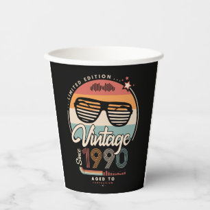 Vintag seit 1990 pappbecher