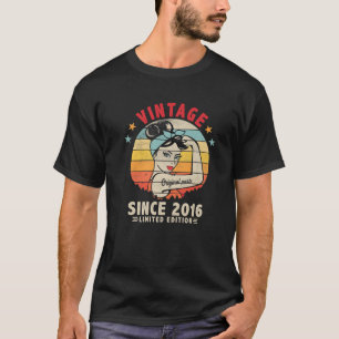 Vintag seit 2016 5. Geburtstag Retro 5 Jahre alt i T-Shirt