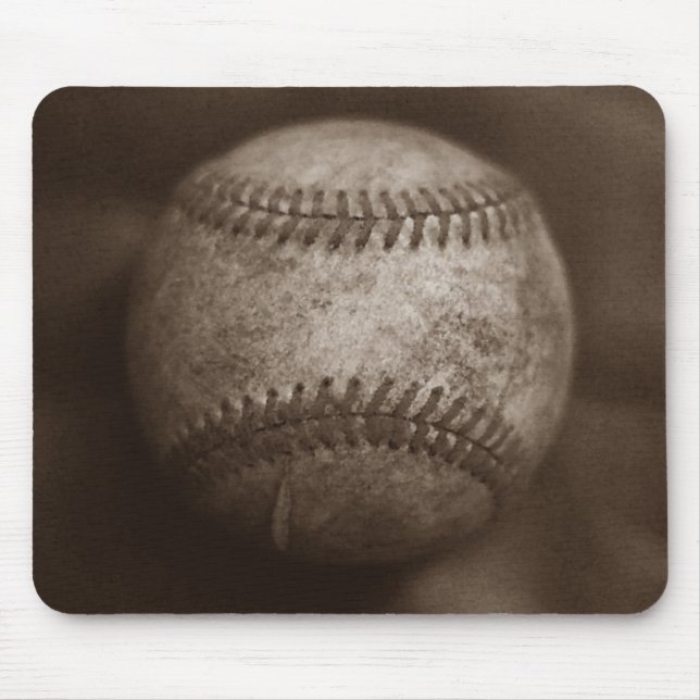 Vintag Sepia Baseball Mousepad (Vorne)