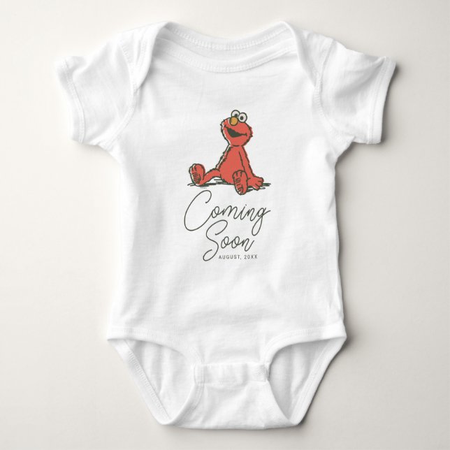 Vintag Sesamstraße - Elmo New Baby Baby Strampler (Vorderseite)