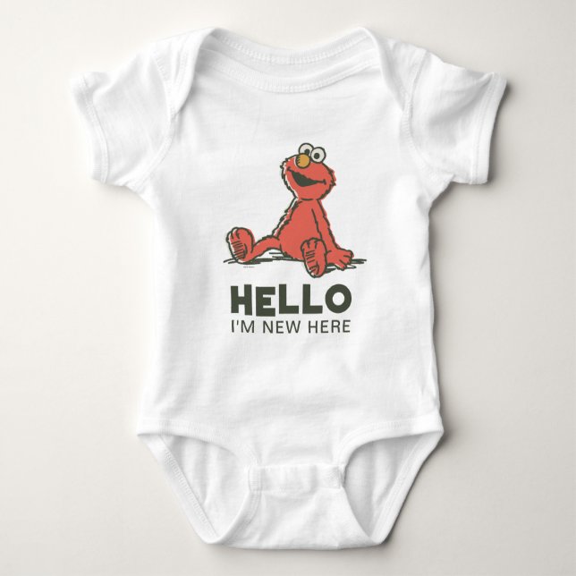 Vintag Sesamstraße - Elmo New Baby Strampler (Vorderseite)