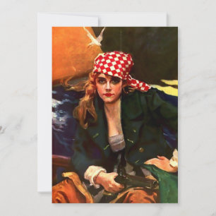 Vintag She Pirate Karte