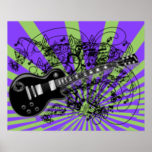 Vintag Sheet Music Rock'n'Roll Poster