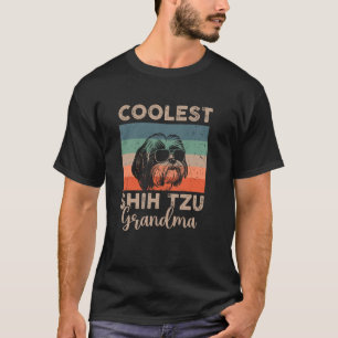 Vintag Shih Tzu Coolste Oma Geschenke für Frauen F T-Shirt