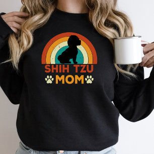 Vintag Shih TZU Dog Mama Sunset Sweatshirt