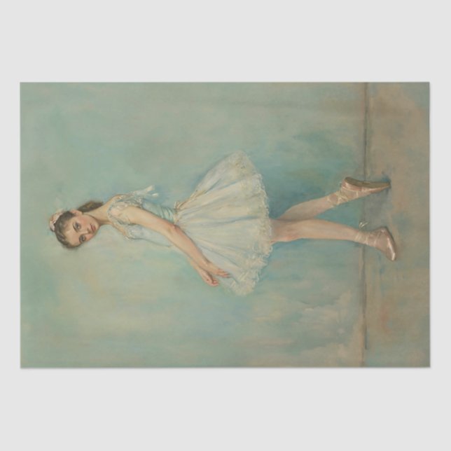 Vintag Side Ballerina Seidenpapier (Vorderseite)