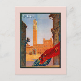 Vintag Siena - Italienische Reisewerbung Postkarte