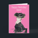Vintag Sister Large Hat Edouard Manet Birthday Karte<br><div class="desc">Vintage Malerei von Edouard Manet Frau in Large Hat Geburtstagskarte. Großartiges Bild für Ihre Schwester,  Mutter oder Freundin. Personalisieren Sie diese Karte einfach,  indem Sie den Vorlagentext bearbeiten.</div>