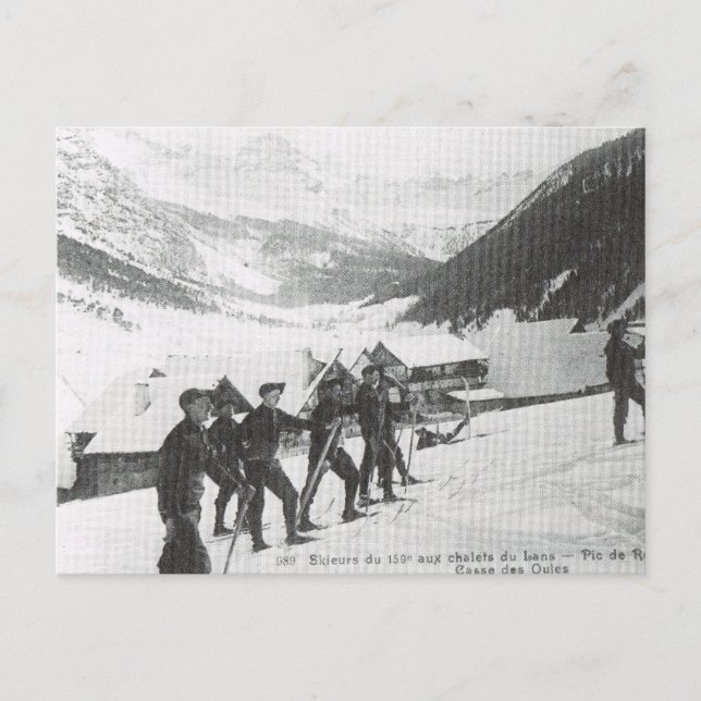 Vintag Ski, Pic de Roche Postkarte (Vorderseite)