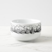 Vintag Skulls Soup Mug