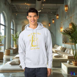 Vintag Snowman - Retro Halftone Gold Hoodie