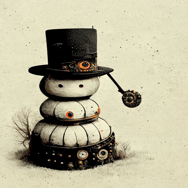 Vintag Snowman Tissue Paper Seidenpapier (Von Creator hochgeladen)