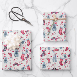 Vintag Snowman Weihnachten Geschenkpapier Set