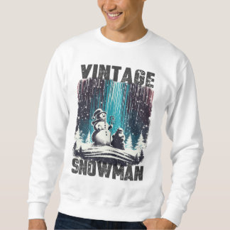 Vintag Snowman Weihnachten Sweatshirt