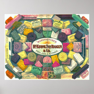 Vintag Soap Ad 1865 Poster