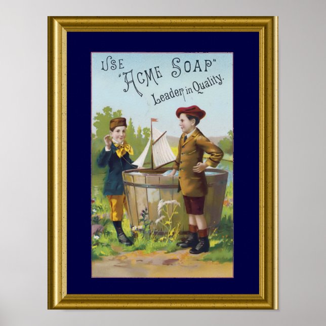 Vintag Soap Ad Art Poster (Vorne)
