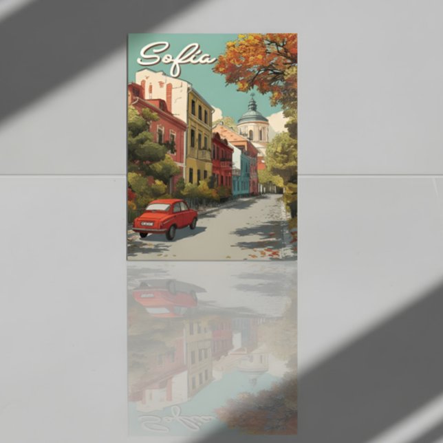 Vintag Sofia | Bulgarische Hauptstadt Postkarte (Von Creator hochgeladen)