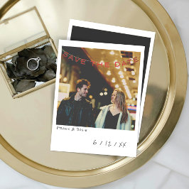 Vintag Sofortkarte für Foto Save the Date Feiertagskarte
